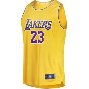 LeBron James Los Angeles Lakers Fanatics Branded 19/20 Fast Break Replica Jersey